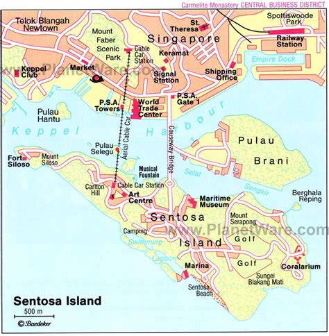 Tourist Map Of Sentosa Island