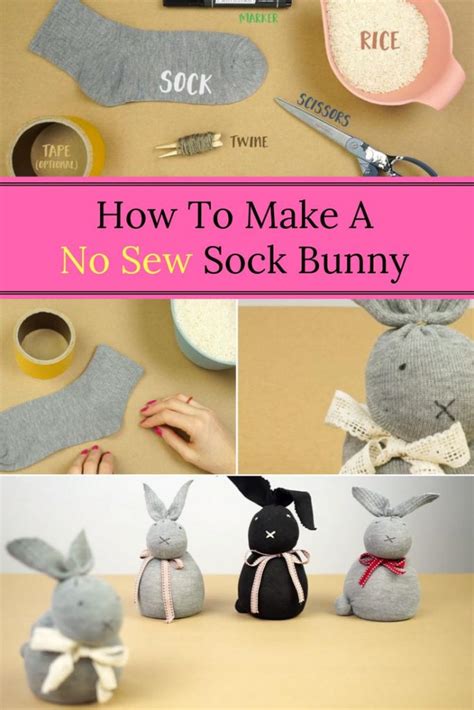 No Sew Diy Sock Bunny Home And Gardening Ideas