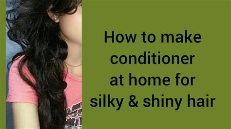 With this super easy hair hacks. How to make conditioner at home/ GET SHINY HAIR, SILKY ...