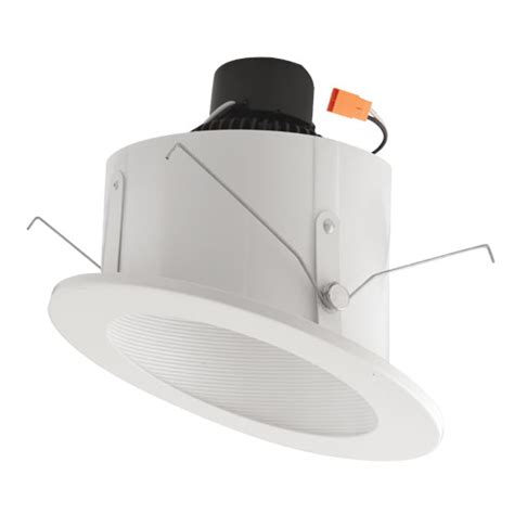 The light can have ic housing and airtight design, which can avoid heated airflow diffusion from affecting your air conditioning and heating performance. Elco EL713W White 6" Sloped Ceiling LED Baffle Inserts ...