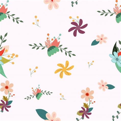 Vintage Floral Seamless Background Free Stock Photo
