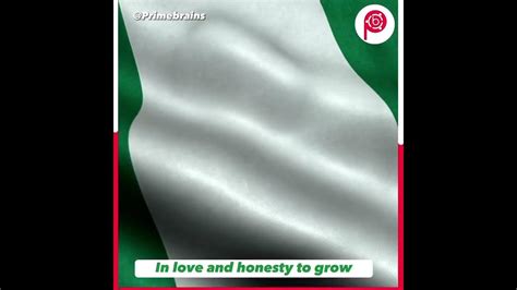 The Nigerian National Anthem Lyrics Youtube