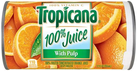 Tropicana 100 Frozen Concentrated Wpulp Orange Juice