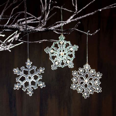 Icy Snowflake Christmas Ornaments X45543 Baubles N Bling