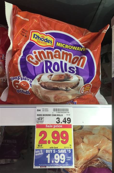 Rhodes Microwave Cinnamon Rolls Only 099 At Kroger