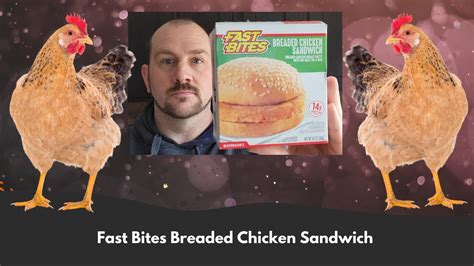 Fast Bites Breaded Chicken Sandwich Youtube