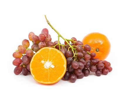 Orange And Grapes Stock Image Image Of Lifestyle Healthy 36126309