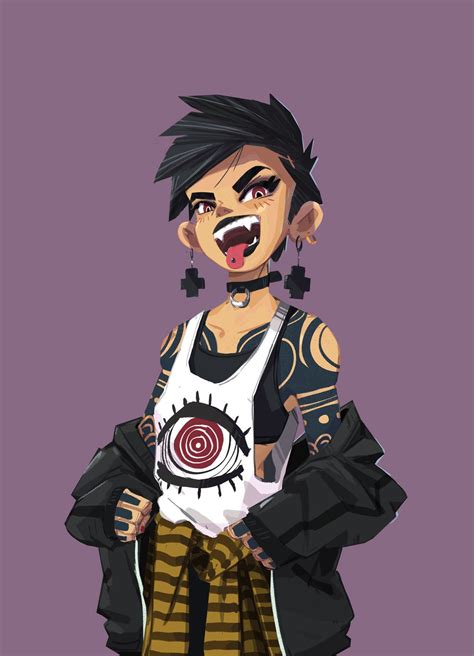 Artstation Punk Girl Trung Nguyen Character Art Punk Girl