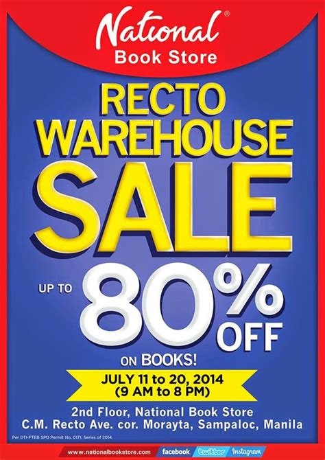 Manila Shopper National Book Store Recto Warehouse Sale July 2014