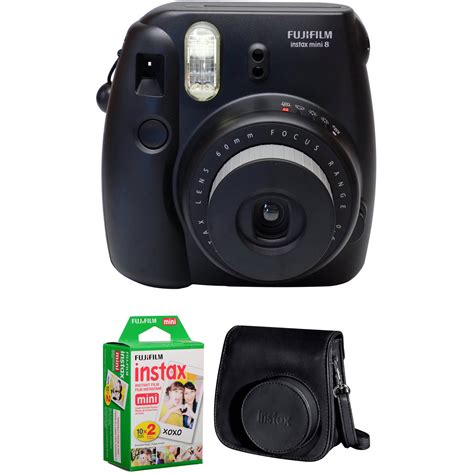 Fujifilm Instax Mini 8 Instant Film Camera Basic Kit Black Bandh