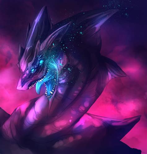 Star Eater By Ravoilie On Deviantart Galaxy Dragon Dragon Artwork