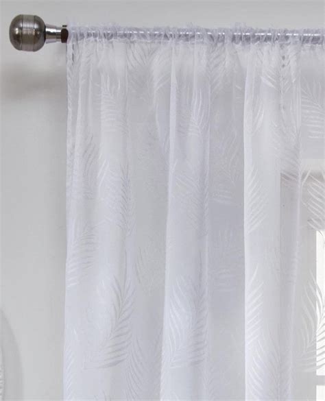 Fern White Voile Panel From Net Curtains Direct