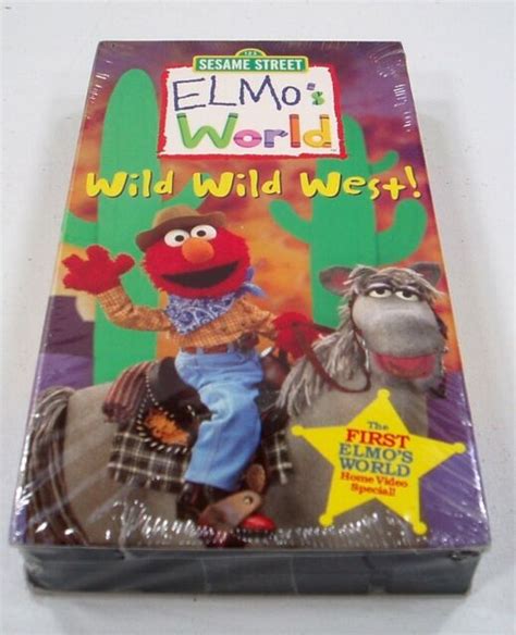 Elmos World Wild Wild West Vhs 2001 Clamshell Sesame Street