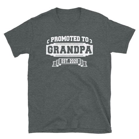 Grandpa Ts Grandpa Shirts Promoted To Grandpa Est 2020 Etsy