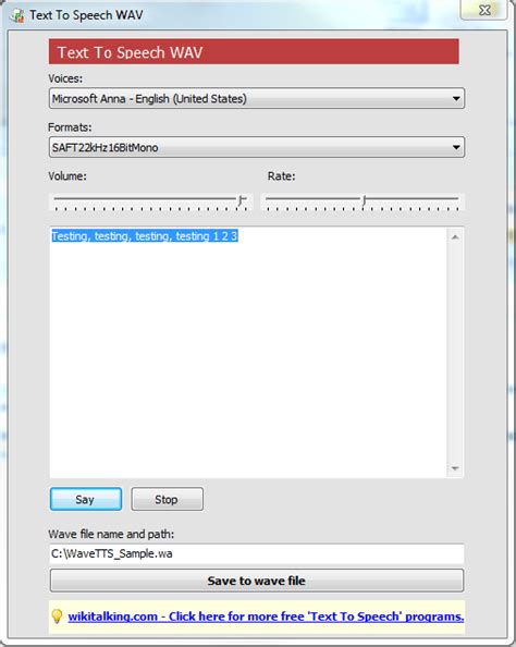 Check spelling or type a new query. Text to Speech To Turn Any Text Into A Wav File - Next of ...