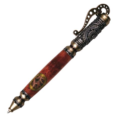 Steampunk Clock Epoxy Filled Pen Inlay Blank For Steampump Pen Kits At