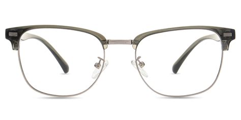 unisex full frame mixed material eyeglasses