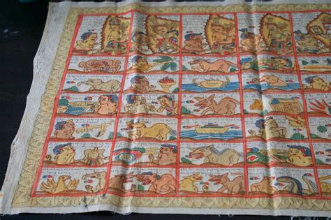 Antique Sanskrit Javanese Calendar Etsy