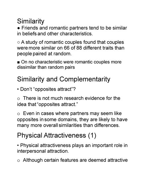 Social Psych 11 Similarity Friends And Romantic Partners Tend To Be Similar In Beliefs And