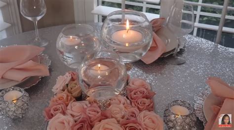 Diy Dollar Tree Glam Candle Holderbling Wedding Centerpiece Elegant