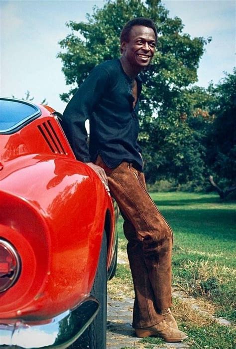 Miles Davis Leans On His Ferrari 275 Gtb At His Home In New York City October 1969 Photo By