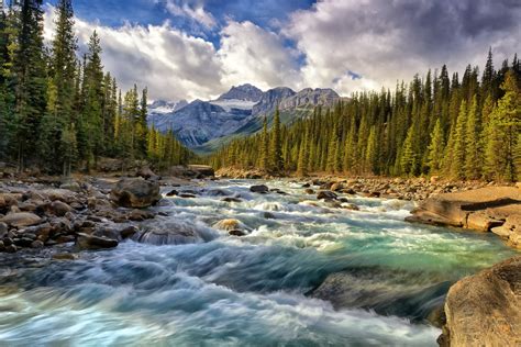 Best Desktop Wallpaper Of Mountains Picture Of Forest River