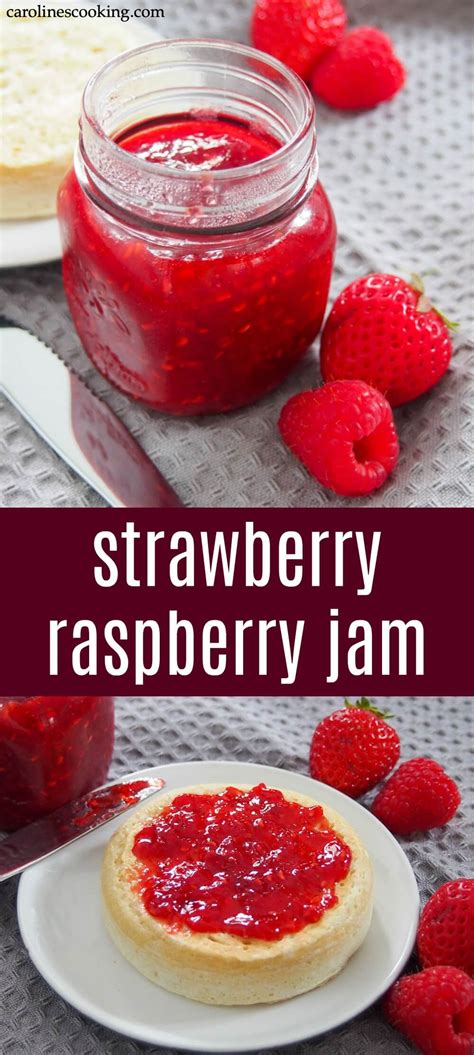 Strawberry Raspberry Jam Carolines Cooking