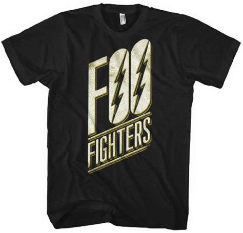 Foo Fighters Logo Mens Black T Shirt Rocker Rags