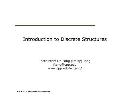 Solution An Introduction To Discrete Structures Studypool