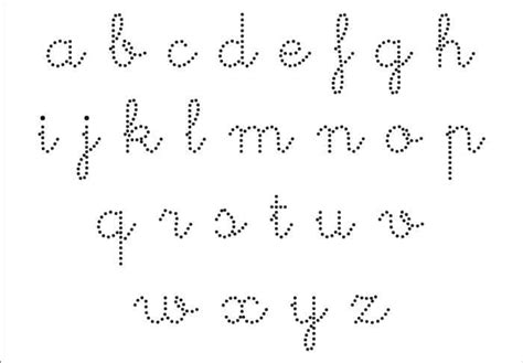 Completo Alfabeto Em Letra Cursiva Pontilhado Para Imprimir My Xxx