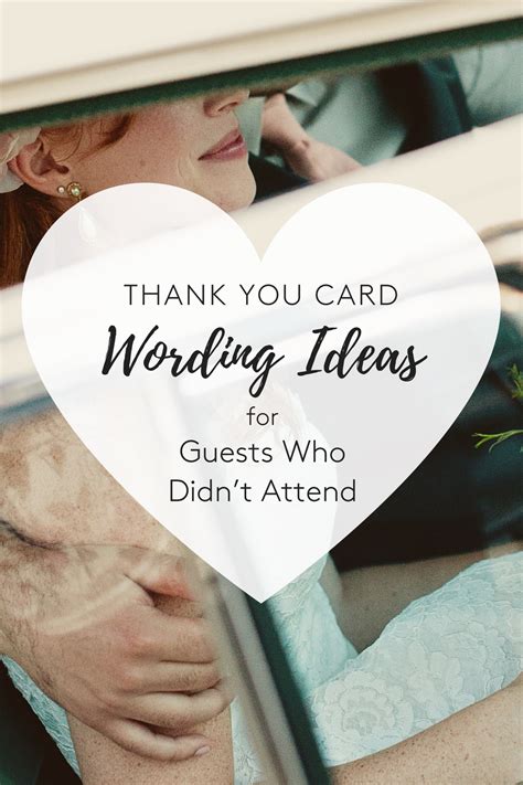 Thank You Card Wording Ideas For Your Guests Who Couldnt Make It To