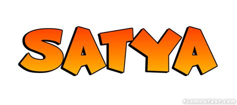 Satya Logo Herramienta De Diseño De Nombres Gratis De Flaming Text