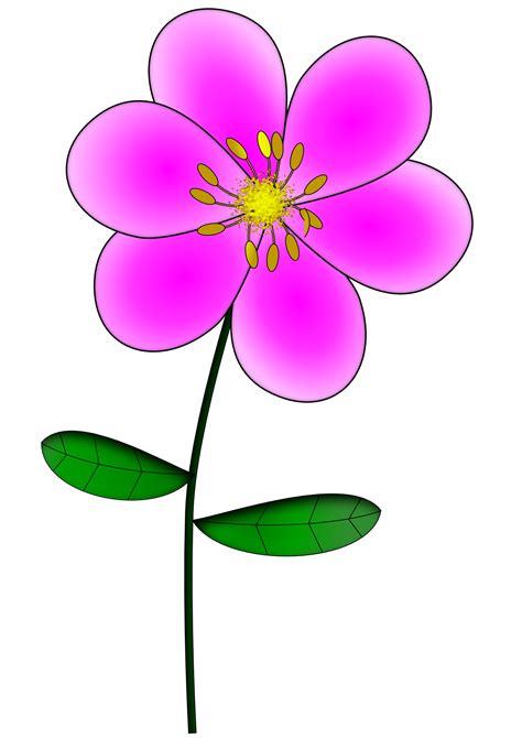 Flowers For Light Pink Flower Clip Art Clipart Best Clipart Best