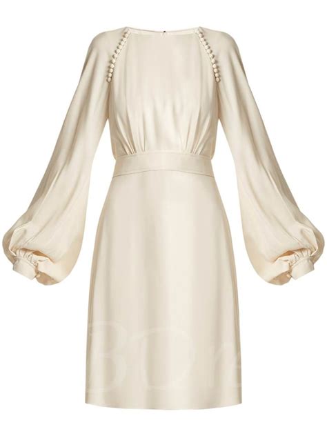 Apricot Lace Up Women S Lantern Sleeve Dress Lantern Sleeve Dress Fashion White Dress With