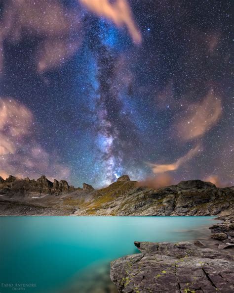 The Travel Guru On Tumblr Milkyway Shot From The Swiss Mountains At