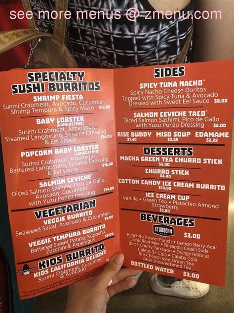 Online Menu Of Jogasaki Sushi Burrito Vegas Restaurant Las Vegas Nevada 89113 Zmenu