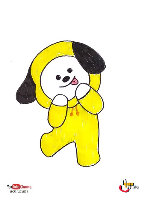 How To Draw Chimmy Bt21 Bts Step By Step Easy Easy Drawings