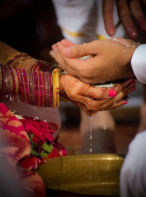 Candid Indian Wedding Hands Of Bride And Groom Ravindra Joisa