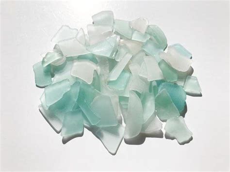Bulk Sea Glass Genuine Real Sea Glass Teal Light Blue White Etsy