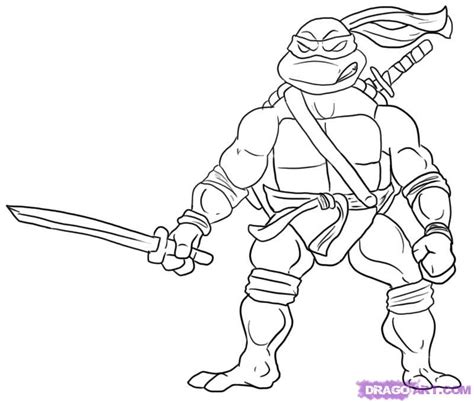 Ninja Turtles Coloring Pages Characters
