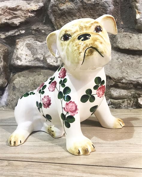 Wemyss Ware Clover Bulldog By Griselda Hill Pottery Bulldog French
