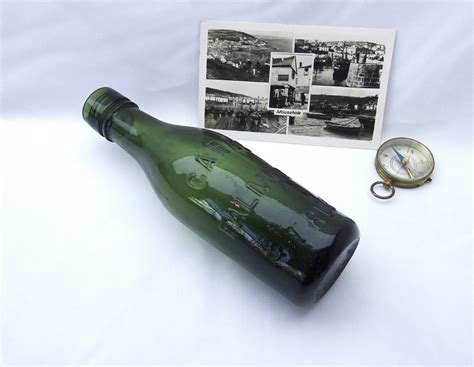Antique Cornish Green Beer Bottle Carne Falmouth Truro Cs And Co Ltd