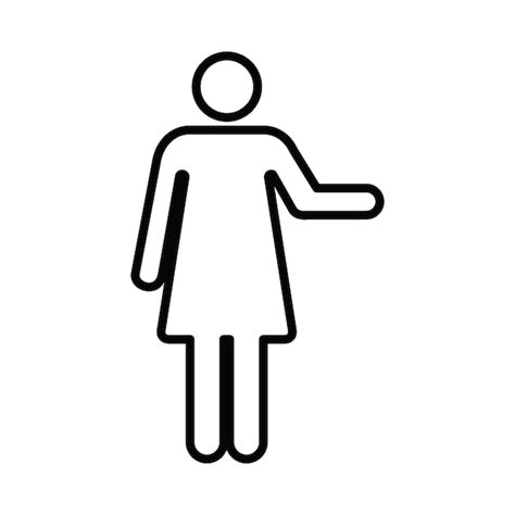 Premium Vector Woman Open Arms Icon Vector Female Person With Raised