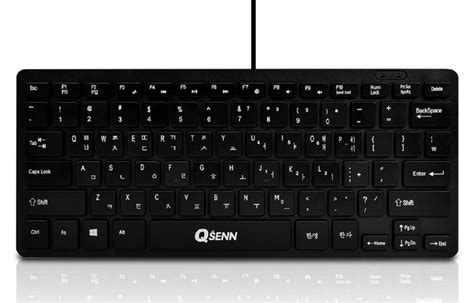 Qsenn K6000 Korean English Mini Keyboard Tenkeyless Usb Wired Keyboard
