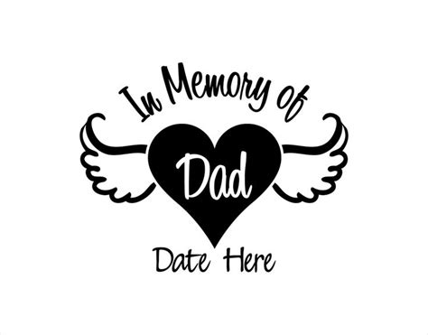In Memory Of Dad Decal In Memory Of Dad Loving Memory Car Decals
