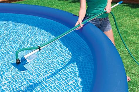 Your home should be checked to ensure every manual pool vacuum should consist of a vacuum head, a hose and a pole. Above Ground Pool Vacuum Cleaner