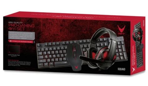 Varr Vg4in1set01 Pro Gaming 4in1 Set Keyboard Mouse Headset