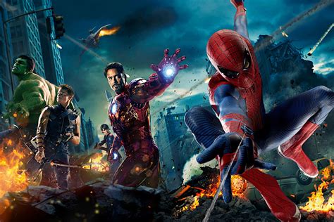 Spider Man And The Avengers Team Up In A Marvel Movie Mashup