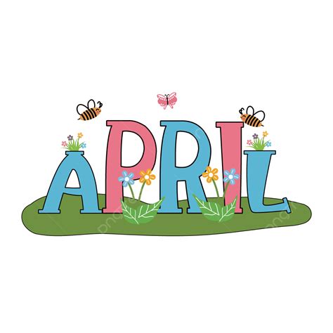 Cute April Clipart Hd Png Cute Bee And Grass April Clip Art Svg