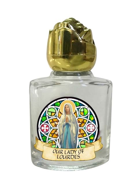 Holy Water Bottle Glass Our Lady Of Lourdes Holy Water Bottles